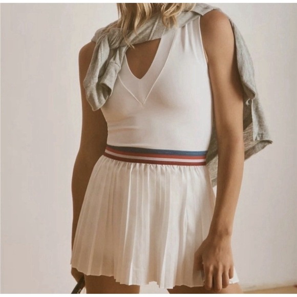 FP Movement by Free People Dresses & Skirts - FP Movement You Got Served Tennis Dress Sz M White NWT Only Dres Athletic Preppy